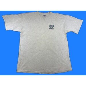sparco World Champions Tee XL Gray Cotton Embroidered Logo Crewneck Short